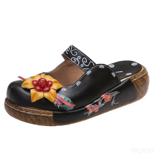 main image5Women Summer Shoes 2022 New Comfort Roman Platform Sandals Women Flower Non slip Plus Size Baotou