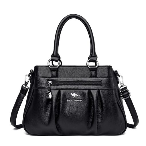 variant image03 Layers High Quality Leather Handbag Purse Luxury Designer Women Shoulder Crossbody Tote Top handle Bag