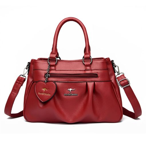 variant image13 Layers High Quality Leather Handbag Purse Luxury Designer Women Large Capacity Shoulder Crossbody Tote Bag