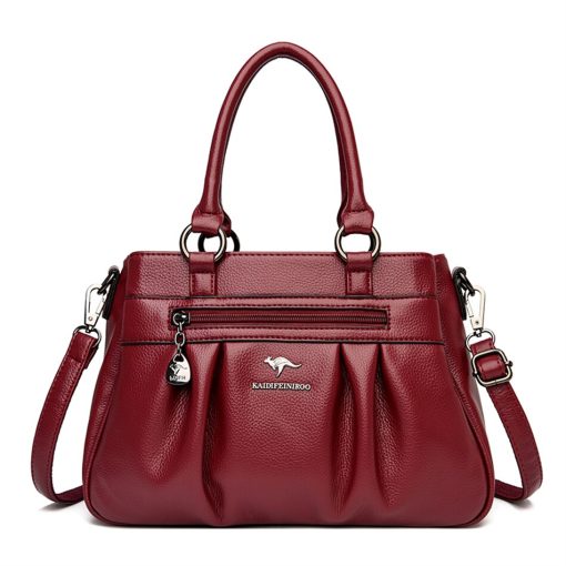 variant image13 Layers High Quality Leather Handbag Purse Luxury Designer Women Shoulder Crossbody Tote Top handle Bag