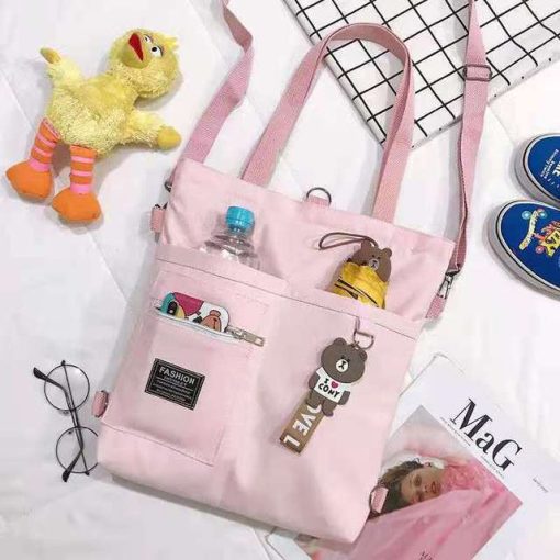 variant image1Women s Bag Crossbody Handbag Female Shopper Fashion Simple Quality Bolsas Korean Designer Shoulder Canvas Bags