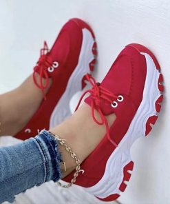 variant image22023 New Thick soled Women s Sports Shoes Fashion Casual Comfortable Slip on Flat Shoes Women
