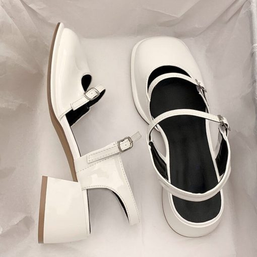 variant image2Non slip Round Toe Sandals Shoes Ladies Casual 2022 Summer Hollow Beach Elegant Shoes Korean Fashion