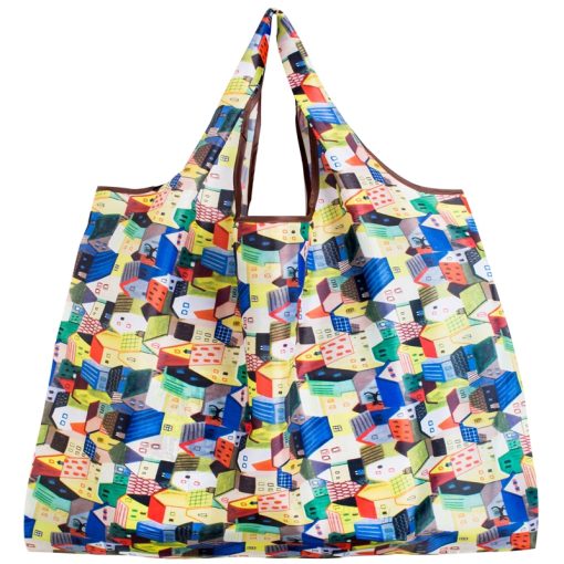 variant image3Big Size Thick Nylon Large Tote ECO Reusable Polyester Portable Shoulder Women s Handbags Folding Pouch