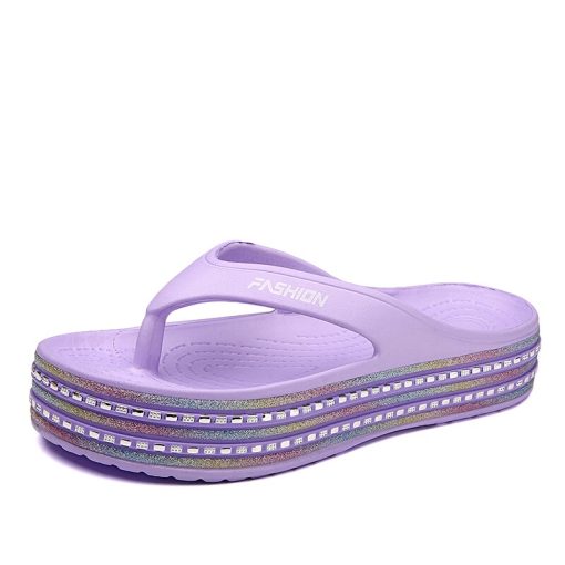 variant image3Summer Women Slippers Flip Flops Thick Bottom Sandals Women Couples Outdoor Non slip Sole Beach Casual