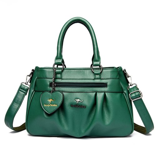 variant image43 Layers High Quality Leather Handbag Purse Luxury Designer Women Large Capacity Shoulder Crossbody Tote Bag