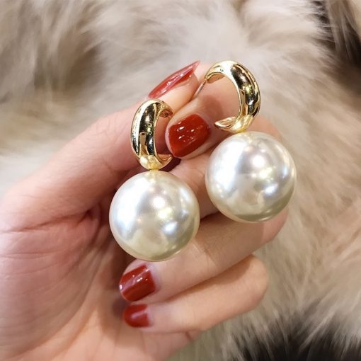 variant image62022 New Classic Elegant Imitation Pearl Dangle Earrings For Women Crystal Long Tassel Exquisite Drop Earring