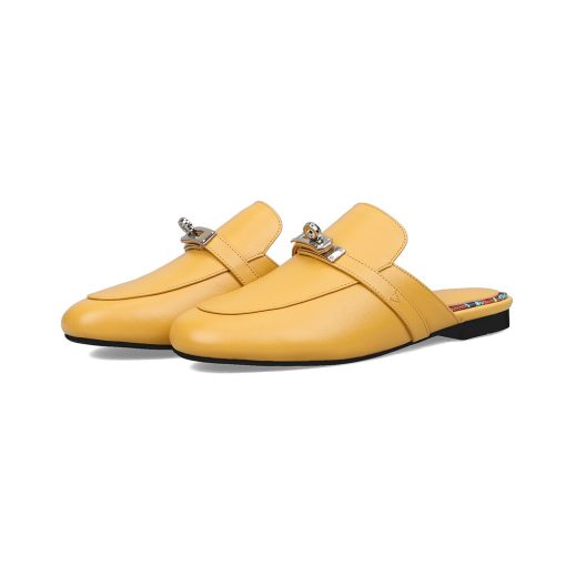 variant image6Slippers Women Casual Shoes Cowhide Outside sandalias Slip on Slingback Mules Basic Style zapatos mujer primavera