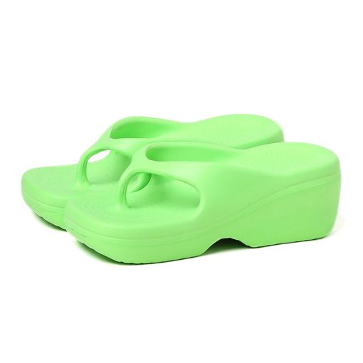 VZILSummer Square Toe Platform thong Flip Flops Women clip toe Wedges Slippers designer Slides Shoes EVA