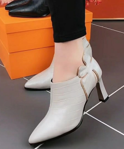 main image0Deep Mouth Solid Color Single Shoes 2022 Spring and Autumn New Thick Heel Fashion All match