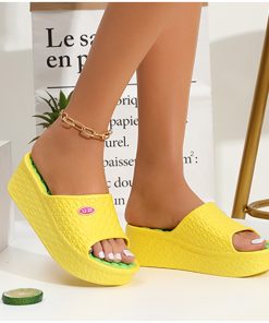 main image0Summer Woman Slippers Thick Bottom Platform Open Toe Females Shoes Solid Non Slip Ladies Sandals Wear