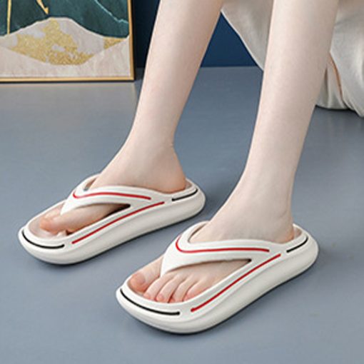 main image2EVA Thick Sole Thong Slippers Women Platform Flip Flops Summer Shoes 2023 Foam Pillow Slides Outdoor
