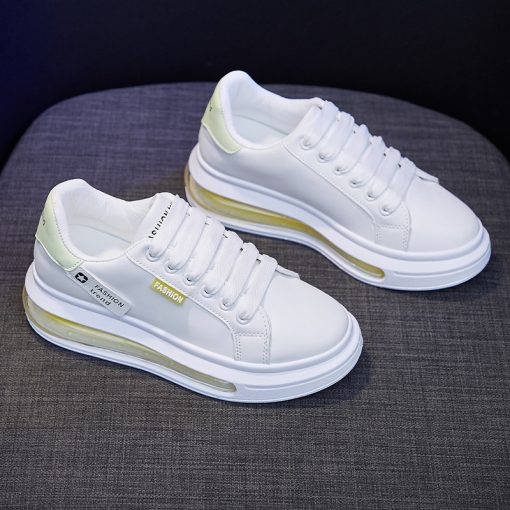 main image2Ladies Leather Sneakers Non slip Lightweight White Casual Shoes 2022 platform shoes zapato tenis de seguridad