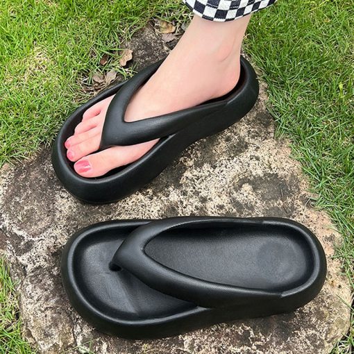 main image3Thong Flip Flops Women Cloud Slippers Summer Shoes 2023 Thick Platform Pillow Slides Orthopedic Clip Toe