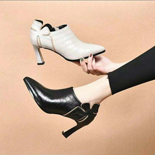 main image4Deep Mouth Solid Color Single Shoes 2022 Spring and Autumn New Thick Heel Fashion All match