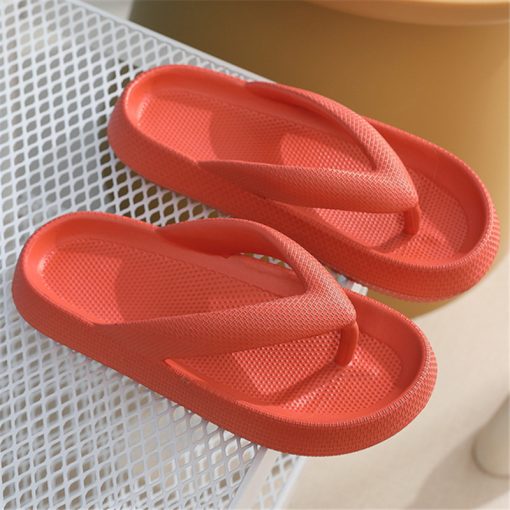 main image4Rimocy Soft Sole Platform Flip Flops Women Clip Toe Eva Non Slip Cloud Slippers Woman 2023