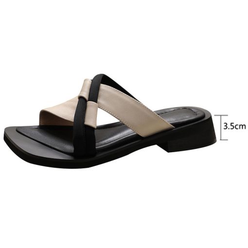 main image4Summer Flats Sandals Women Shoes Thick Slippers 2022 New Fashion Beach Flip Flops Causal Ladies Shoes
