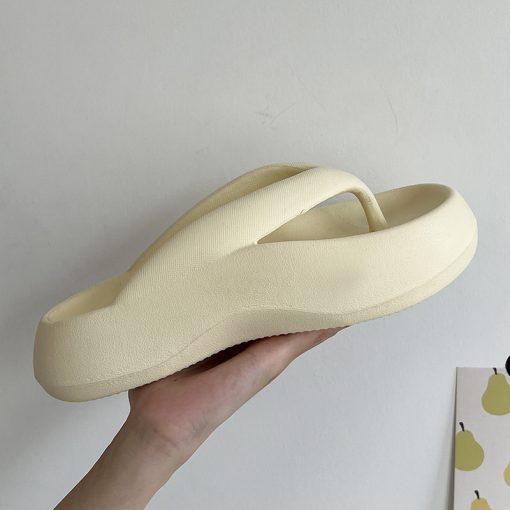 main image4Thong Flip Flops Women Cloud Slippers Summer Shoes 2023 Thick Platform Pillow Slides Orthopedic Clip Toe