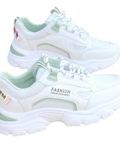 main image52022 Fashion Women s Platform Sneakers Women Shoes Casual Chunky Sport Shoes White Vulcanized Tennis Female