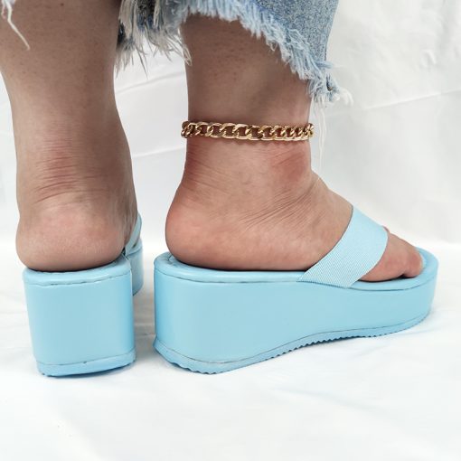 main image5Summer Wedges Flip Flops for Women Cloth Clip Toe Chunky Platform Slippers Woman Plus Size Light