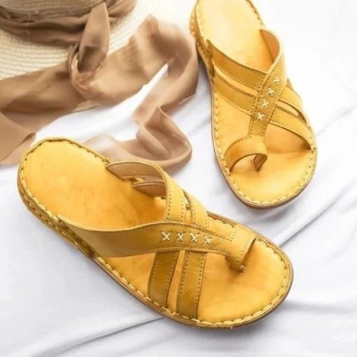 variant image1New Women s Slippers Fashion Platform Wedge Sandals Comfortable Flat Simple Non slip Beach Shoes Sandalia
