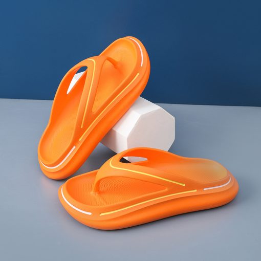 variant image2EVA Thick Sole Thong Slippers Women Platform Flip Flops Summer Shoes 2023 Foam Pillow Slides Outdoor