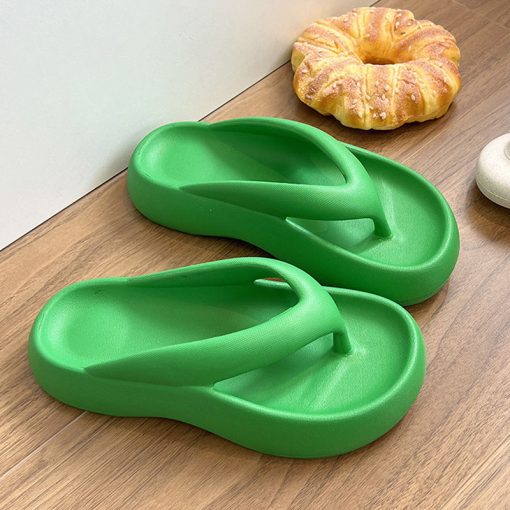 variant image2Thong Flip Flops Women Cloud Slippers Summer Shoes 2023 Thick Platform Pillow Slides Orthopedic Clip Toe