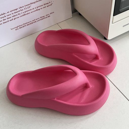 variant image4Thong Flip Flops Women Cloud Slippers Summer Shoes 2023 Thick Platform Pillow Slides Orthopedic Clip Toe