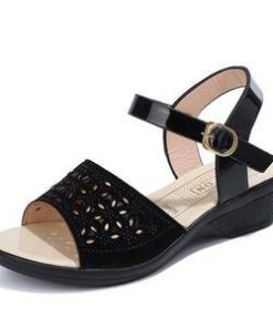 0Cd6Sandals Women Summer New Fashion Women s Sandals 2022 Heeled Sandals Wedge Luxury Platform Sandals Rhinestone