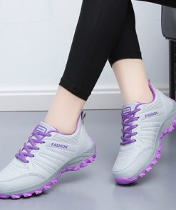 6o1dWomen s Leather Sport Shoes Ladies Autumn Winter Casual Platform Non slip Sneakers Breathable Lightweight Outdoor