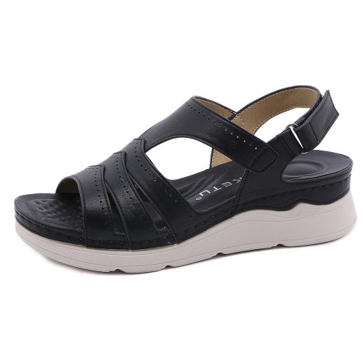 6psL2023 Fashion Sandals Women Summer Shoes Soft Comfortable Casual Women Sandals Thick Sole Ladies Beach Sandals