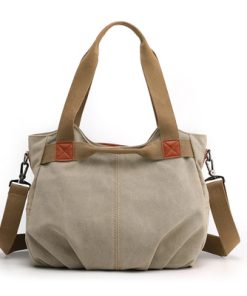 B2tvCanvas Hobos Bag Women Handbags Female Designer Large Capacity Leisure Shoulder Bags for Travel Weekend Outdoor