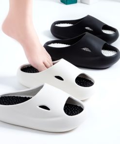 Bwzx2023 Thick Platform Bathroom Home Slippers Women Outdoor Soft Sole Couple Slides Shoes Woman Non Slip