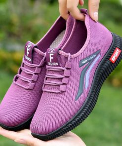 GenVWomen Shoes Soft Sole Breathable Casual Sports 2022 Walking Shoes New Fashion Light Comfortable Woman Flats