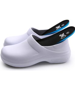 O12iUnisex Slippers Non slip Water proof Oil proof Kitchen Work Chef Shoes Master Hotel Restaurant Non
