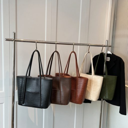 TSgmLEFTSIDE Large PU Leather Shoulder Bag for Women 2022 Winter Fashion Trend Designer Female Fashion Handbags