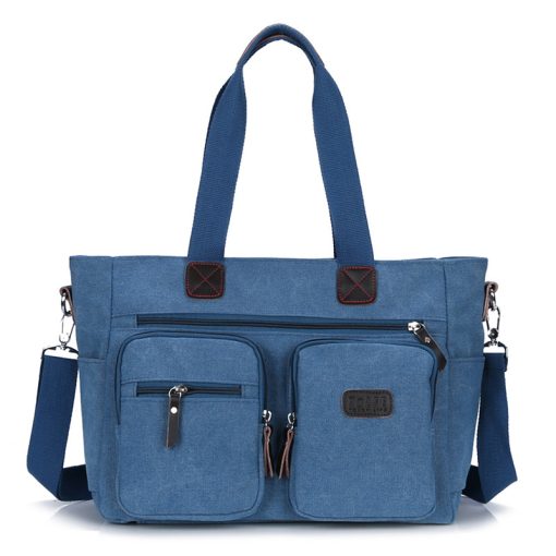 e0DsMen Canvas Briefcase Travel Bags Suitcase Classic Messenger Shoulder Bag Tote Handbag Big Casual Business Laptop