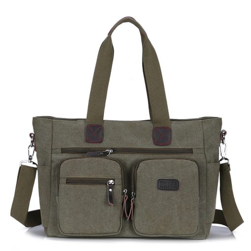 lttSMen Canvas Briefcase Travel Bags Suitcase Classic Messenger Shoulder Bag Tote Handbag Big Casual Business Laptop