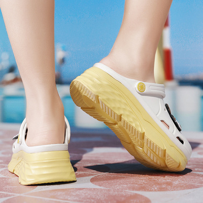 odWr2022 New Fashion Cartoon Clogs Women Comfortable Height Increasing Platform Sandals Women Outdoor Beach Shoes Women