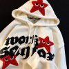 rGVfStreet five pointed star embroidery letter design pullover hoodies women 2022 autumn and winter niche trend