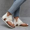 rTwC2022 Fashion Gladiator Shoes Women Flat Sandals Outdoor Clip Toe Casual Sandal for Female Summer Non