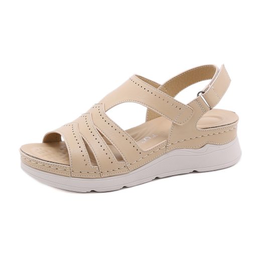 srTM2023 Fashion Sandals Women Summer Shoes Soft Comfortable Casual Women Sandals Thick Sole Ladies Beach Sandals