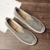 xpfFWhoholl Breathable Linen Casual Men s Shoes Old Beijing Cloth Shoes Canvas Summer Leisure Flat Fisherman