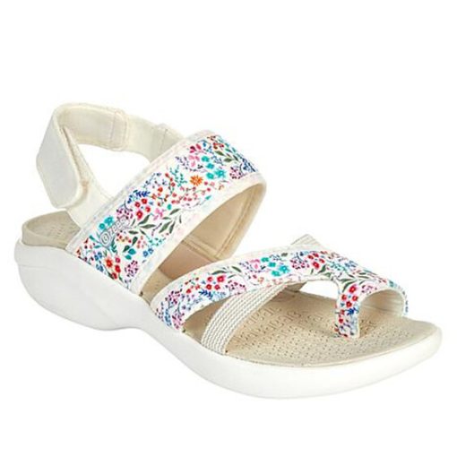 68JkSummer Wedge Shoes for Women Sandals Solid Color Casual Ladies Platform Ethnic Slip On Female Beach