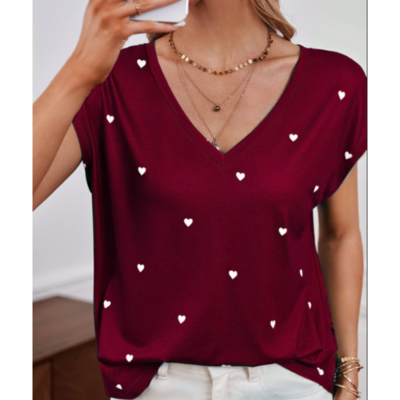 C3wmWomen V neck T shirt 3d Alphabet Fashion Y2k Streetwear Summer Short Sleeve Women s Oversized