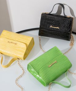 DRpbKorean Fashion Crocodile Pattern Single Shoulder Bag Mobile Coin Purse Ladies Messenger Bag Shoulder Handbag Bolsos