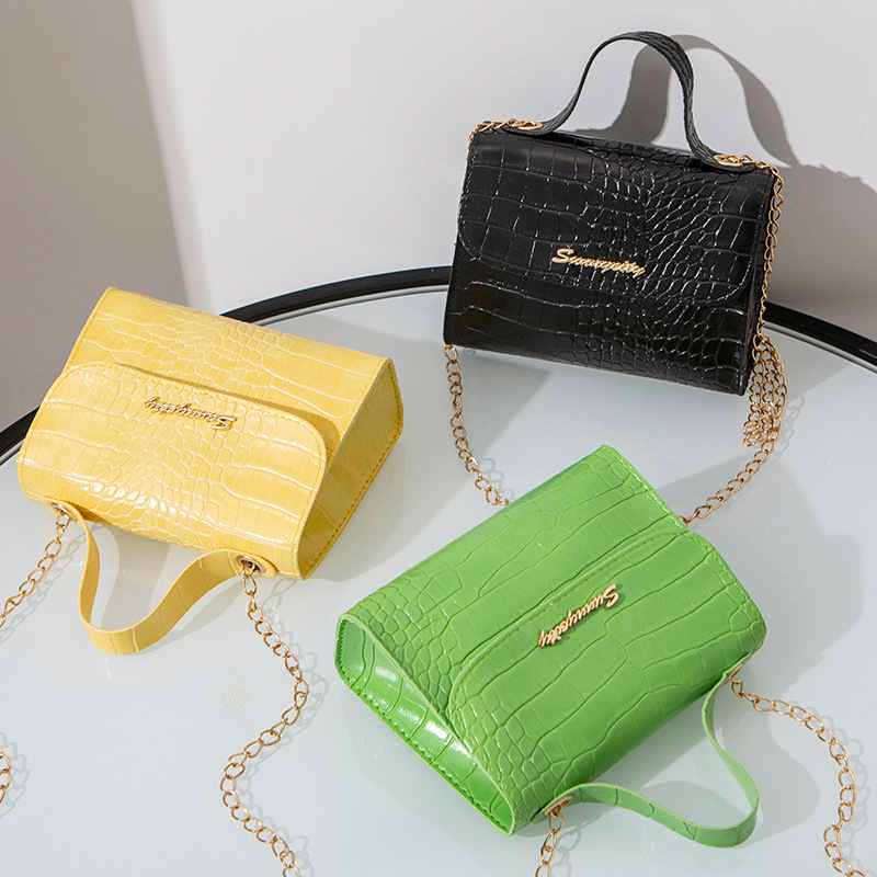 DRpbKorean Fashion Crocodile Pattern Single Shoulder Bag Mobile Coin Purse Ladies Messenger Bag Shoulder Handbag Bolsos