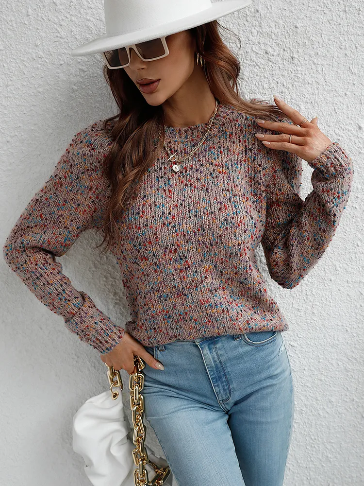 Fashion Sweater Women Elegant Puff Long Sleeve Knitted Top Casual Autumn Winter Basic Ladies Sweaters Loose.jpg (7)