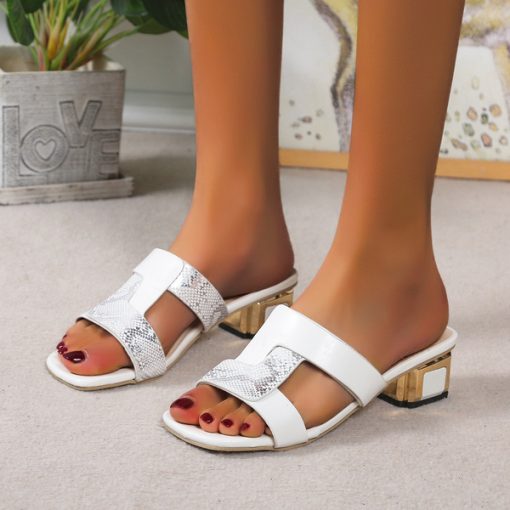 GQHiNew Women s Slippers Women Shoes 2022 Summer Peep Toe Sandals Fashion Pumps Ladies Dress Wedding