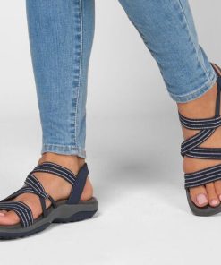 OkBcSandals Women 2021 Summer Plus Size Comfort Soft Sole Flat Beach Shoes Sandals Casual Wedges Sandals